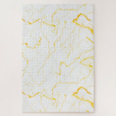 Puzzle Marbre blanc de Parties scintillant Or Elegant Ext (Vertical)