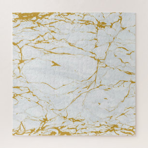 Puzzle Marbre Golden Texture Motif sans couture