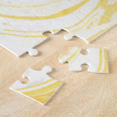 Puzzle Marbre jaune élégant : Texture dessinée à la main (Côté)