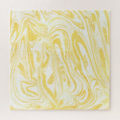 Puzzle Marbre jaune élégant : Texture dessinée à la main (Horizontal)