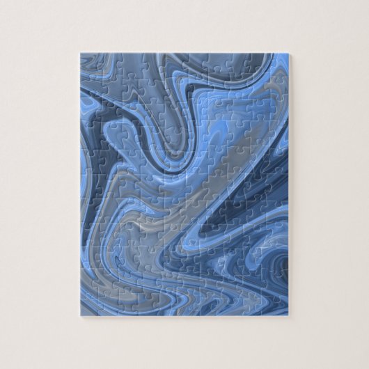 Puzzle Marbre moderne Wavent Gradient Blue Water (Vertical)