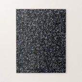 Puzzle Marbre noir blanc et bleu (Vertical)