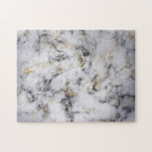 Puzzle Marbre noir et or blanc Motif (Horizontal)