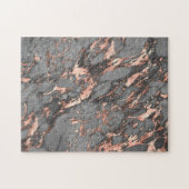 Puzzle Marbre rose gris or design moderne (Horizontal)
