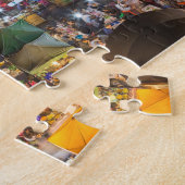 Puzzle Marché alimentaire de rue Rod Fai Bangkok Thaïland (Côté)