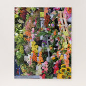 Puzzle Marché aux fleurs -Rues d'Allemagne -16x20 -520 pc (Vertical)