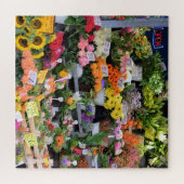 Puzzle Marché aux fleurs -Rues d'Allemagne -20x20 -676 pc (Horizontal)