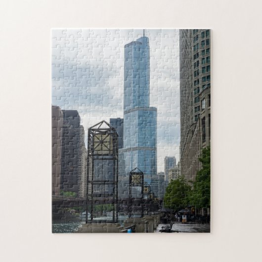 Puzzle Marche de Chicago River (Vertical)