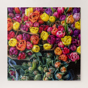 Puzzle Marché de fleurs fraîches par boisseaux – Floral c