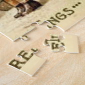 Puzzle Marche de Noël avec le chien (Côté)