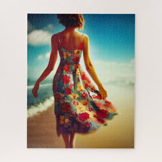 Puzzle Marcher sur la plage (Vertical)