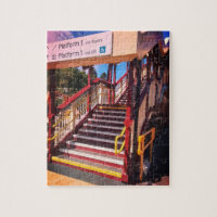 Marches à la gare