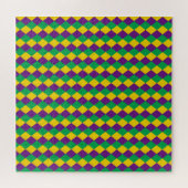 Puzzle Mardi Gras Diamonds : Motif festif dynamique (Horizontal)