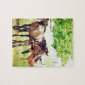 Puzzle Mares et poulains (Horizontal)