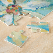 Puzzle Marguerites blanches sur le bleu (Côté)