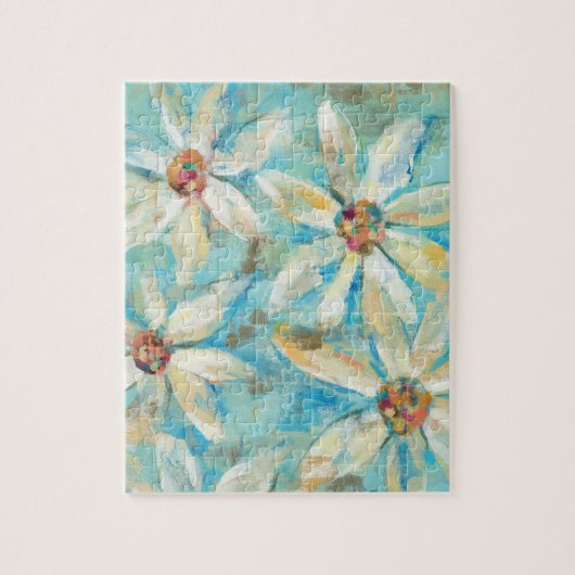 Puzzle Marguerites blanches sur le bleu (Vertical)