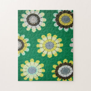 Puzzle - Marguerites jaunes en Crochet