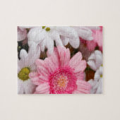 Puzzle Marguerites roses et blanches (Horizontal)
