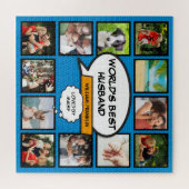 Puzzle Mari 12 Photo Collage Comique Livre amusant Bleu (Horizontal)