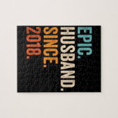 Puzzle Mari épopé masculin depuis 2018 anniversaire maria (Horizontal)