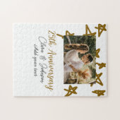 Puzzle Mariage Anniversaire ajouter nom année image or ét (Horizontal)