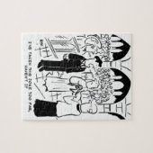 Puzzle Mariage - Bridegroom Practical Joke Cartoon (Horizontal)