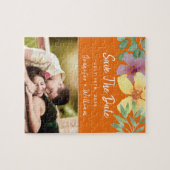 Puzzle Mariage Coloré Enregistrer La Date (Horizontal)