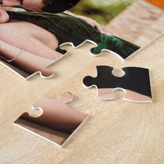 Puzzle Mariage Coloré Enregistrer La Date (Côté)