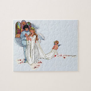 Puzzle mariage de conte de fées