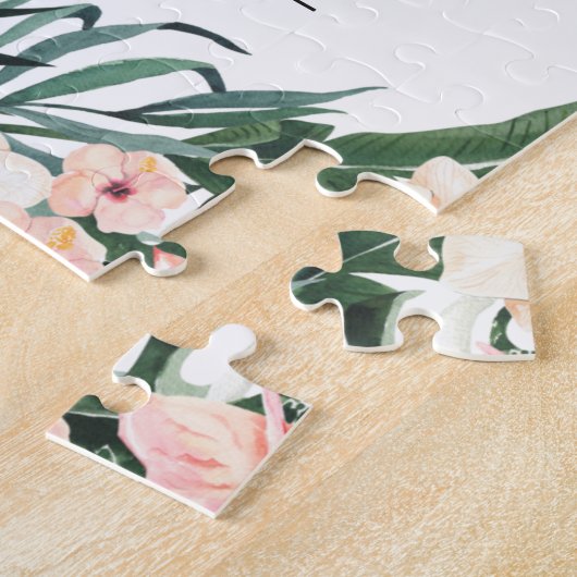 Puzzle Mariage Destination Tropicale Enregistrer La Date (Côté)