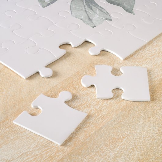 Puzzle Mariage d'or Coeur pour toujours et jamais photo (Côté)