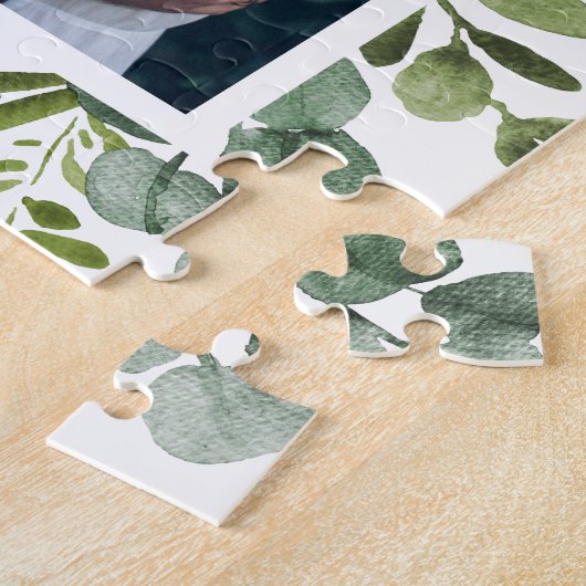 Puzzle Mariage du feuillage vert d'Eucalyptus (Côté)