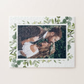 Puzzle Mariage du feuillage vert d'Eucalyptus (Horizontal)