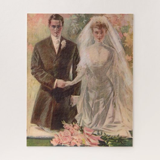 Puzzle mariage édouardien 1906 (Vertical)