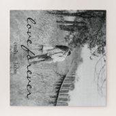 Puzzle Mariage Forever Names Date Photo (Horizontal)