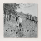 Puzzle Mariage Forever Names Date Photo (Vertical)