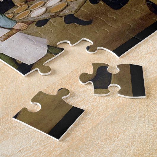 Puzzle Mariage paysan par Peiter Breugel l'Ancien 1567 (Côté)