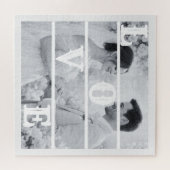 Puzzle Mariage personnalisé Photo "AMOUR" (Horizontal)