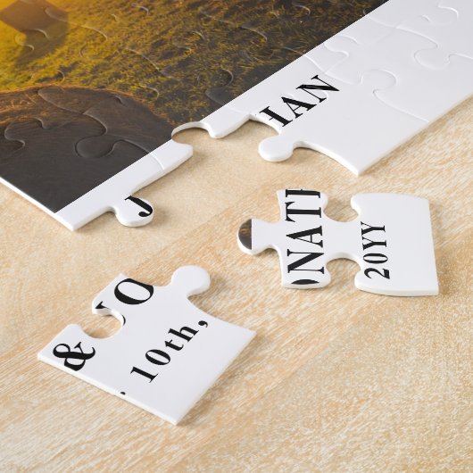 Puzzle Mariage photo horizontal (Côté)