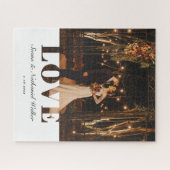 Puzzle Mariage Photo Newlyweds Keepsaké (Horizontal)