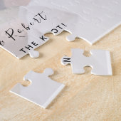 Puzzle Mariage Photo Simple Enregistrer La Date Invitatio (Côté)