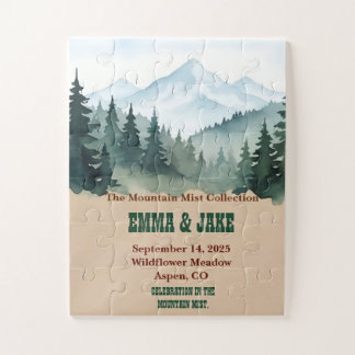 Puzzle mariage rustique