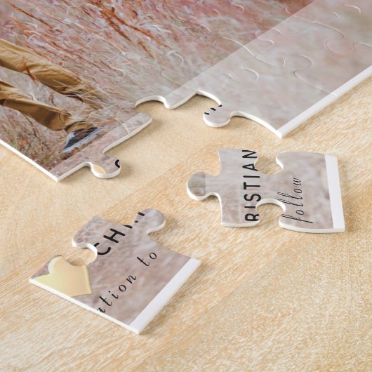 Puzzle Mariage Simple Et Élégant Enregistrer La Date Invi (Côté)