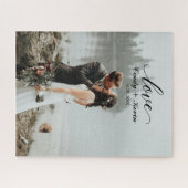 Puzzle Marié fait sur commande de jeune mariée de mariage (Horizontal)