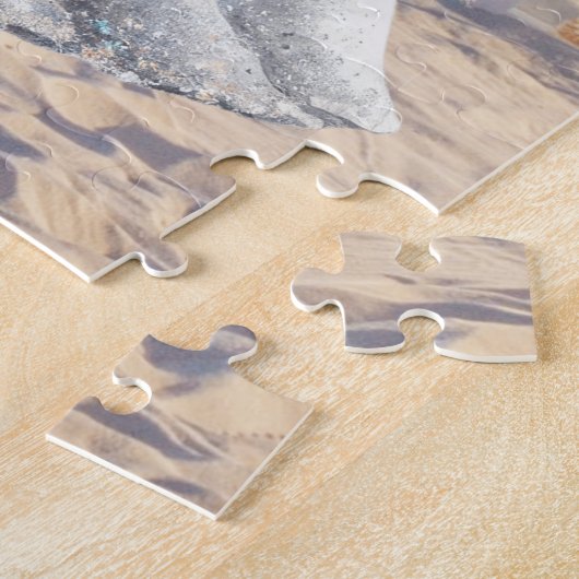 Puzzle Mariée Mariage Jour Plage Mariage Fancy Gown (Côté)