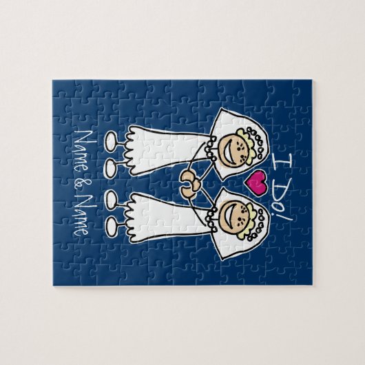 Puzzle Mariée Mariage lesbienne (Horizontal)