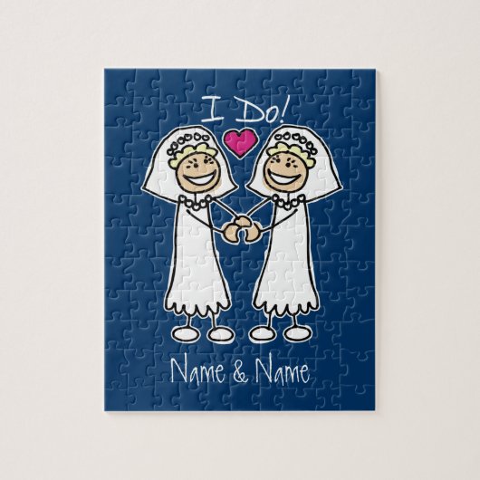 Puzzle Mariée Mariage lesbienne (Vertical)