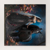 Puzzle Mariée & son oiseau Faune & Nature (Horizontal)