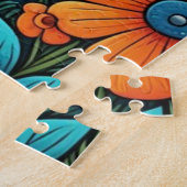 Puzzle Marionnette mignonne avec Fleurs d'Art folklorique (Côté)
