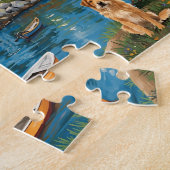 Puzzle Maritime Village Lighthouse & Golden Retriever (Côté)
